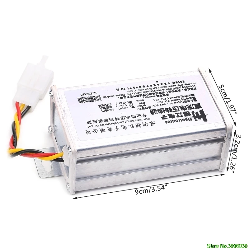 DC 24 V-60 V To 12V 10A 120W адаптер конвертер трансформатор для электрического велосипеда