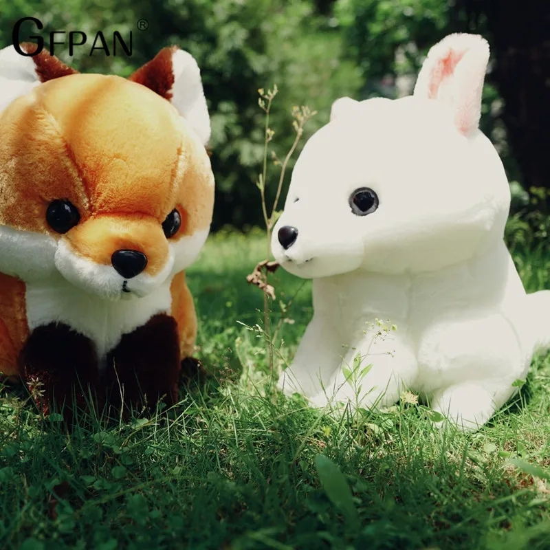 1 шт., 40 см, Kawaii, лиса, плюшевая, длинный хвост, толстая лиса, игрушки, милые куклы, милые животные, плюшевые игрушки, детские подарки, подарок для детей