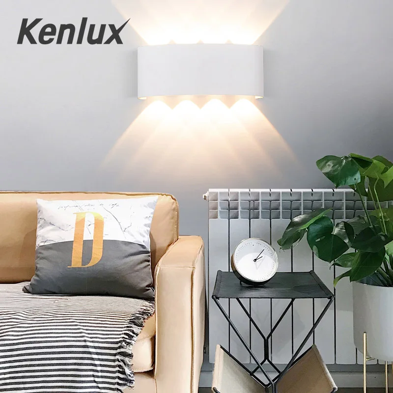 Kenlux скандинавский настенный светильник светодиодный алюминиевый уличный для