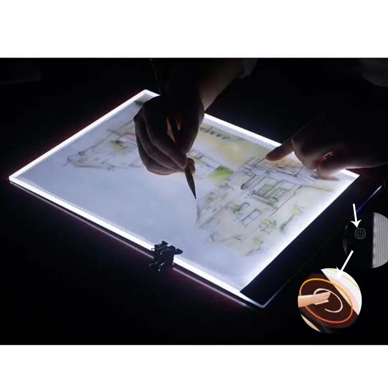 С регулируемой яркостью A4 планшет со светодиодной подсветкой, свет борад, lightpad, планшетный ПК, инструменты, алмазная вышивка, аксессуары для ванной комнаты, алмазов картина a5 светодиодный световой короб