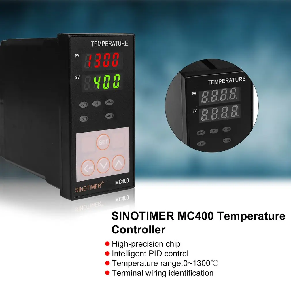 SINOTIMER Universal Input PID Temperature Controller Thermostat Sensor K Thermocouple Regulator Relay Output Heat Cool Alarm | Инструменты