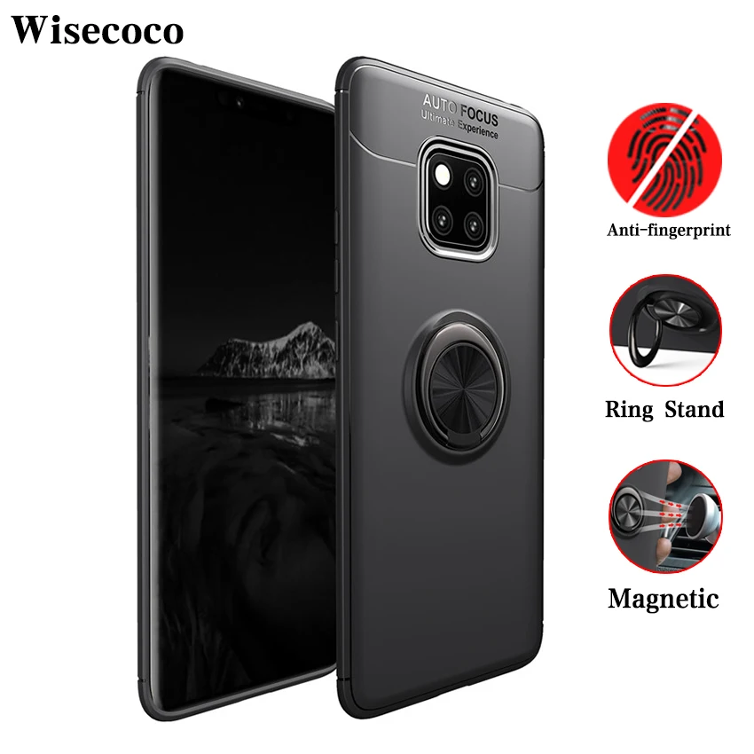 Чехол для Huawei P20 P30 Mate 20 10 9 Pro P10 P9 P8 Lite Plus Nova 3 3i автомобильный держатель с магнитным
