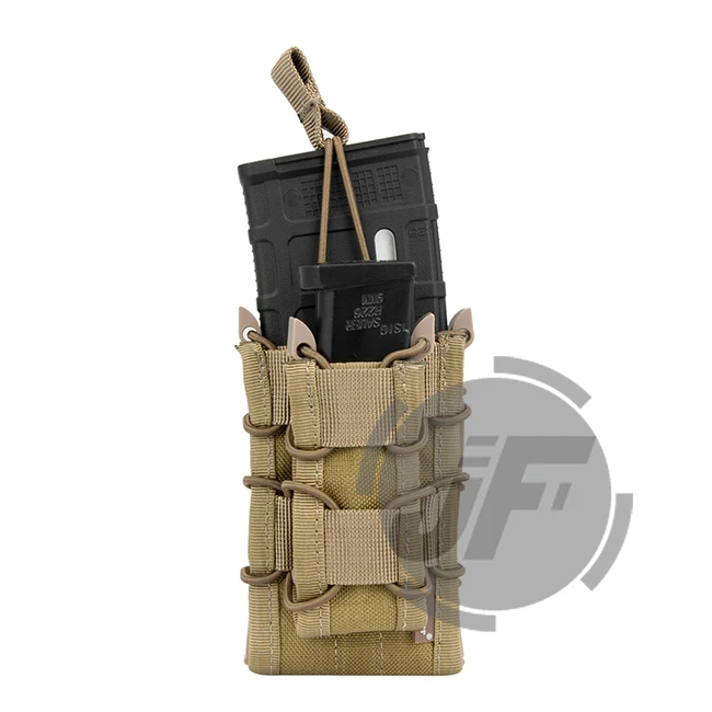 KH Emerson подсумок двухслойный модульный 5,56. 223& 9 мм подсумок MOLLE Mag Carrier - Цвет: KH