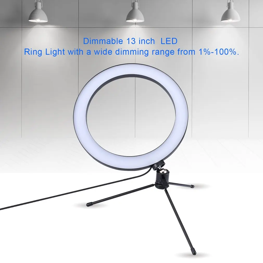 Dimmable светодиодный студийный фотоаппарат кольцо свет фото телефон видео свет круглая лампа с штативами селфи палка кольцо заполняющий свет для Canon