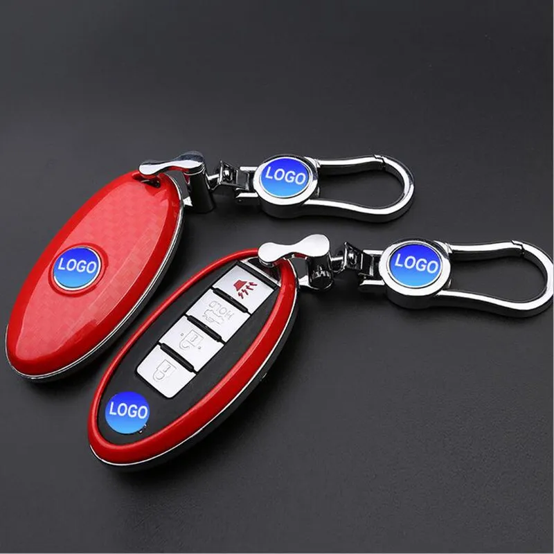 Чехол для автомобильного ключа из углеродного волокна Nissan модное кольцо Morano Trail