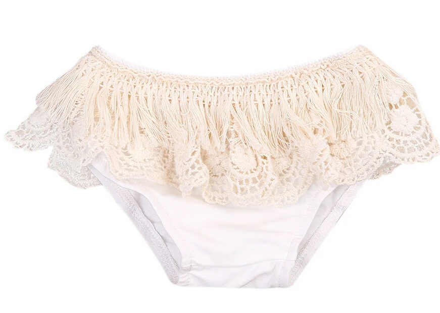 Летние кружевные хлопковые шорты с кисточками для маленьких девочек детские