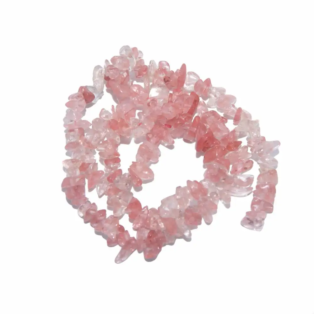 Watermelon crystal Натуральный камень 3-5 мм неправильной формы чипа свободной формы бисера тигровый глаз аметисты Агаты лазурит для самостоятельного изготовления ювелирных изделий браслет - Цвет: Watermelon crystal
