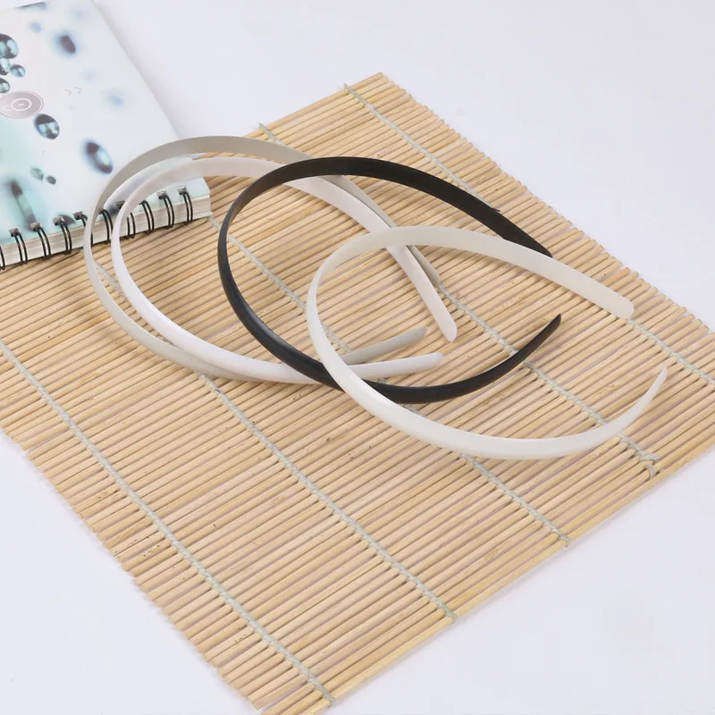 

1.0 Cm Basic Hairbands Environmental Plastic Abs Hair Hoops Stretchable Toothless Headbands Wholesale Diy Hair Accessories 20pcs