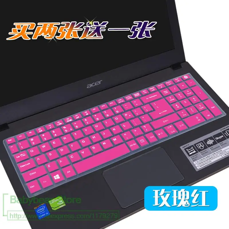 Клавиатура 15 дюймов силиконовая для Acer Aspire E15 E E5 573G 532 522 V3 574 F5 572 Tmp257 573 Защитная