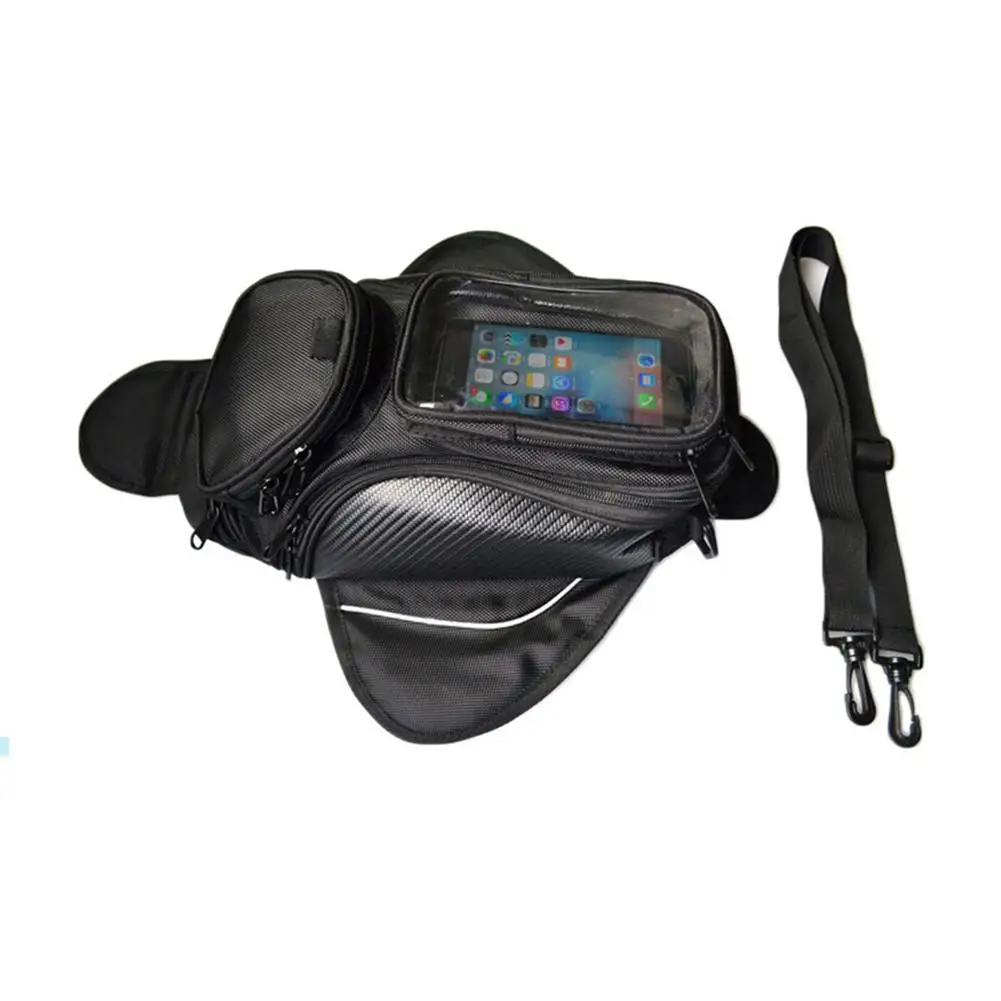 Водонепроницаемая мотоциклетная сумка для бака черное седло из ткани Оксфорд