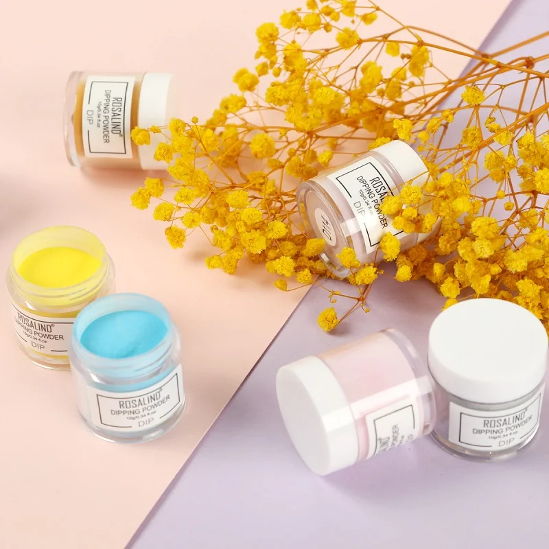 Порошковая пудра ROSALIND голографические наклейки для ногтей блестящий пигментный