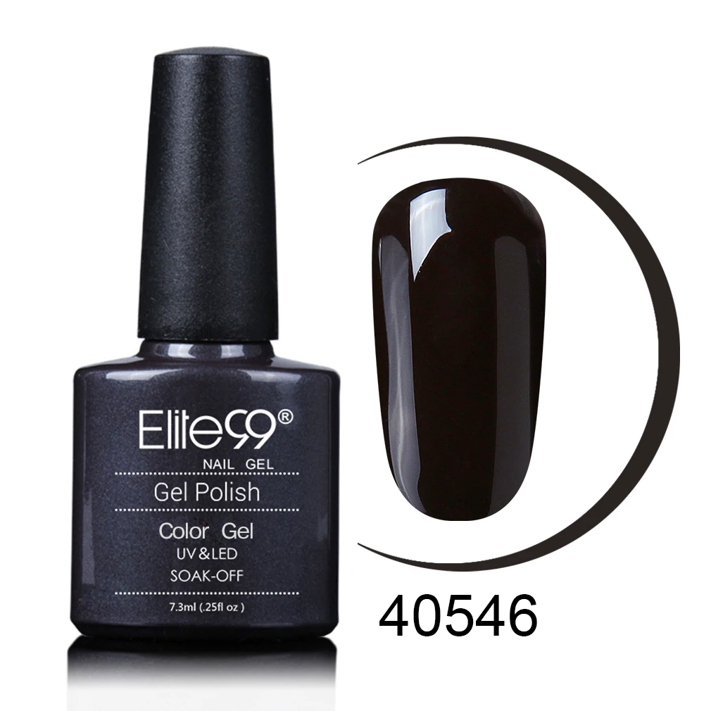 S40546 Elite99 7,3 мл замачиваемый УФ-гель Полупостоянный Цвет Гель-лак для ногтей лак нужен УФ-светодиодный светильник отверждения основа Топ эмаль - Цвет: S40546