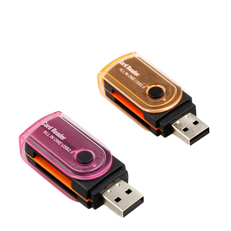 Многофункциональный USB 2 0 кардридер для карт памяти Micro SD/TF M2 MMC SDHC MS|Картридеры| |