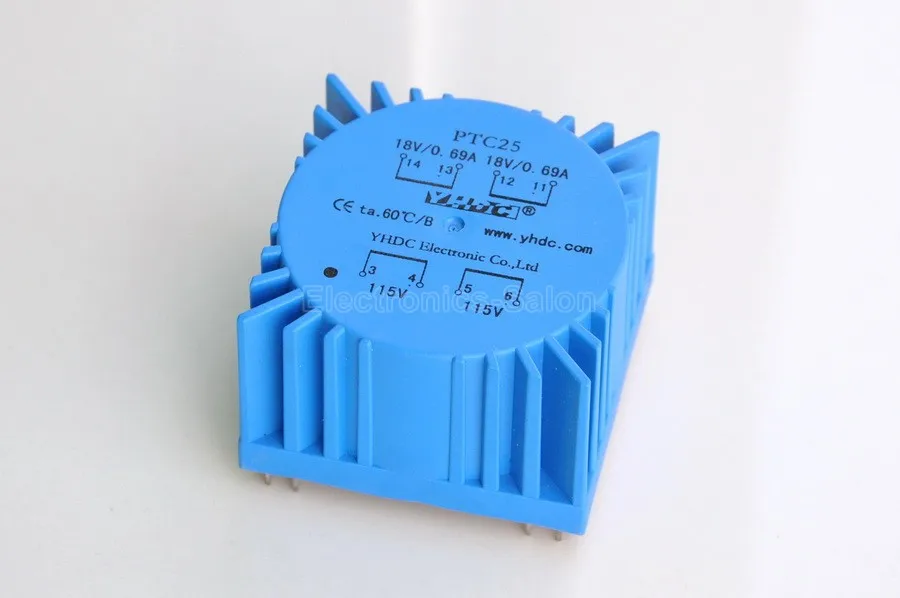 

Dual 18V 25VA Encapsulated Toroidal Transformer, 115/230V