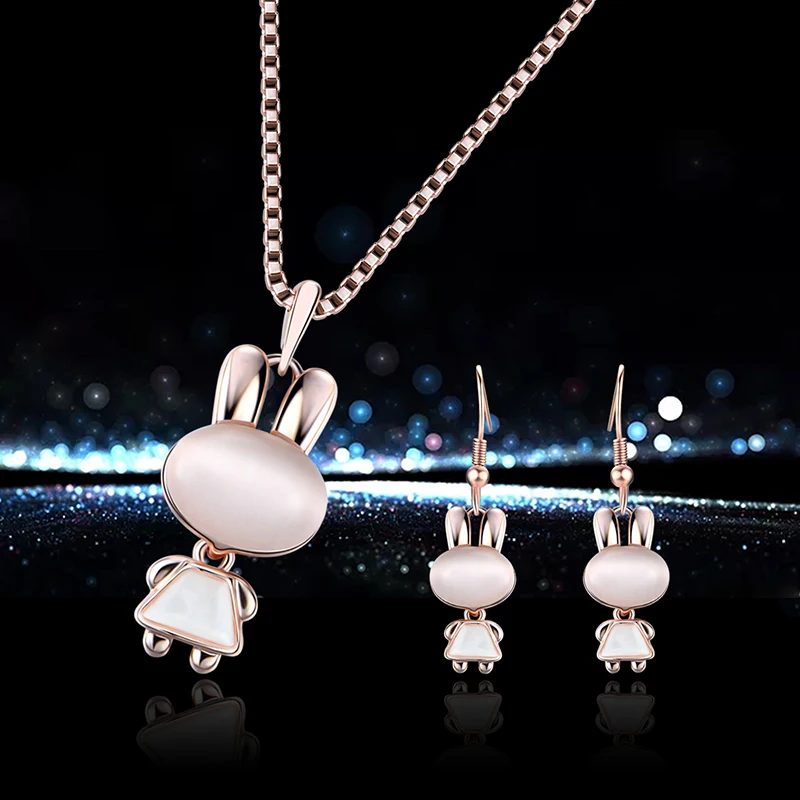 IMucci/золото Цвет кулон Цепочки и ожерелья Стад Серьги Набор для Для женщин мода