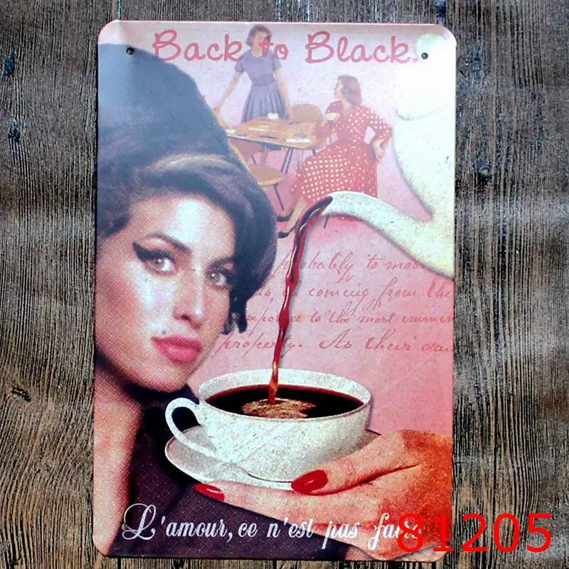 Настенный постер с изображением женщины вкусного черного кофе|home decor|decorative home