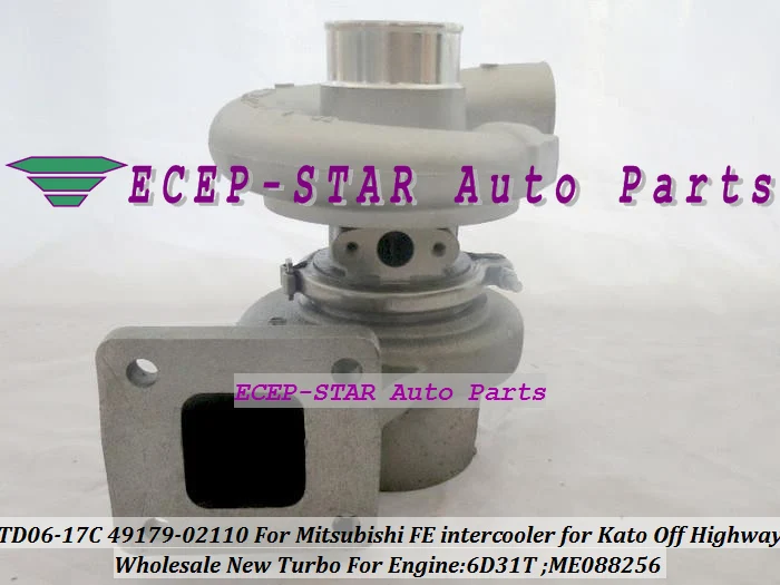 TD06-17C 49179-02110 ME088256 Турбокомпрессор Для Mitsubishi FE интеркулер для Kato Off Highway Engine 6D31T |