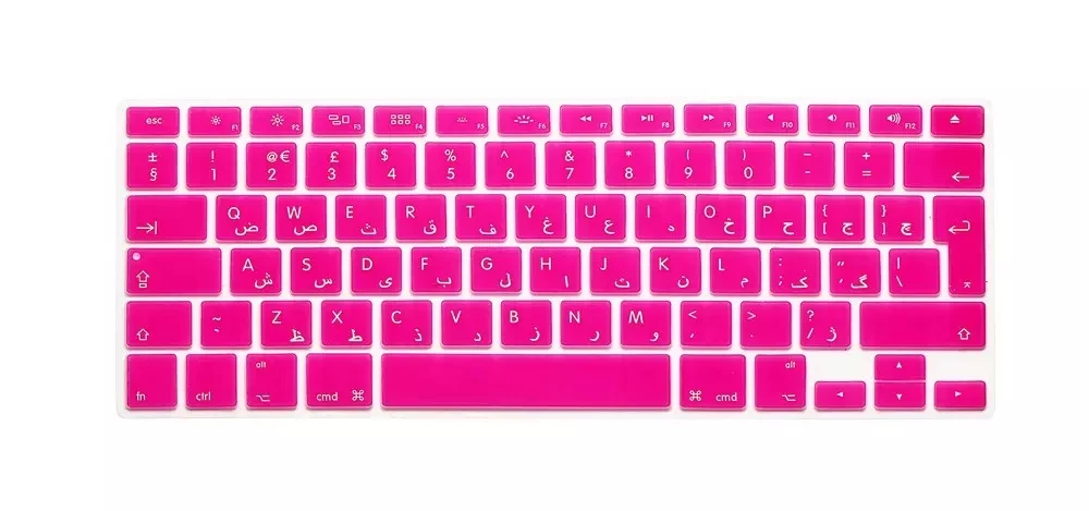 Силиконовая накладка на клавиатуру с арабскими буквами ЕС для Macbook Air Pro Retina 13 15 17