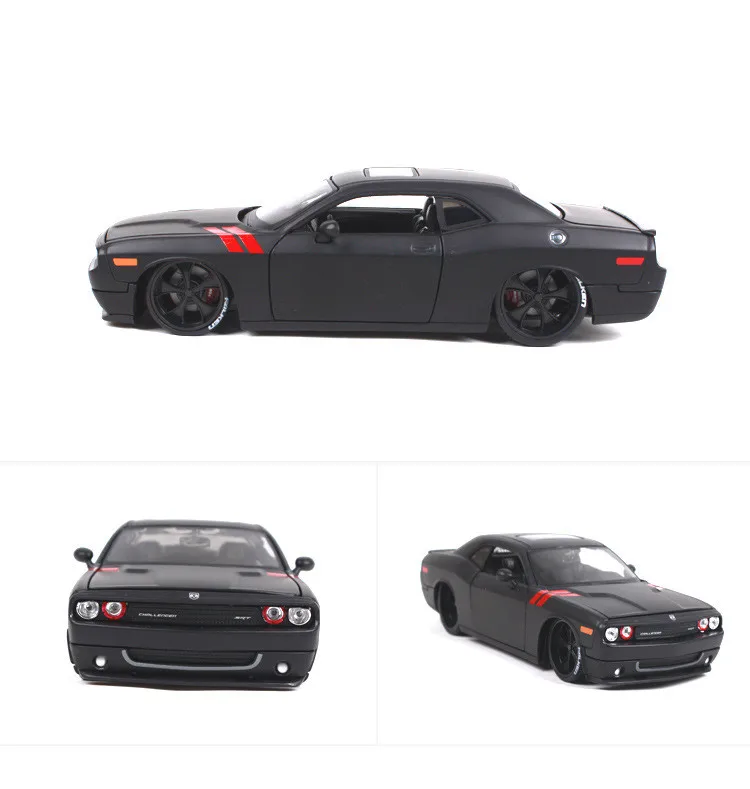 Моделирование 1:24 2008 Dodge Challenger модифицированный ретро сплав модель автомобиля, коллекция и подарок мускул модель гоночной машины