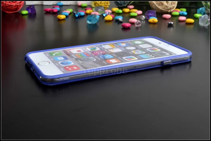 Гибридный Средний прозрачный мягкий ТПУ бампер для iphone 6 6s 7 8 plus X XS MAX XR боковая защита рамка Крышка мягкие силиконовые чехлы