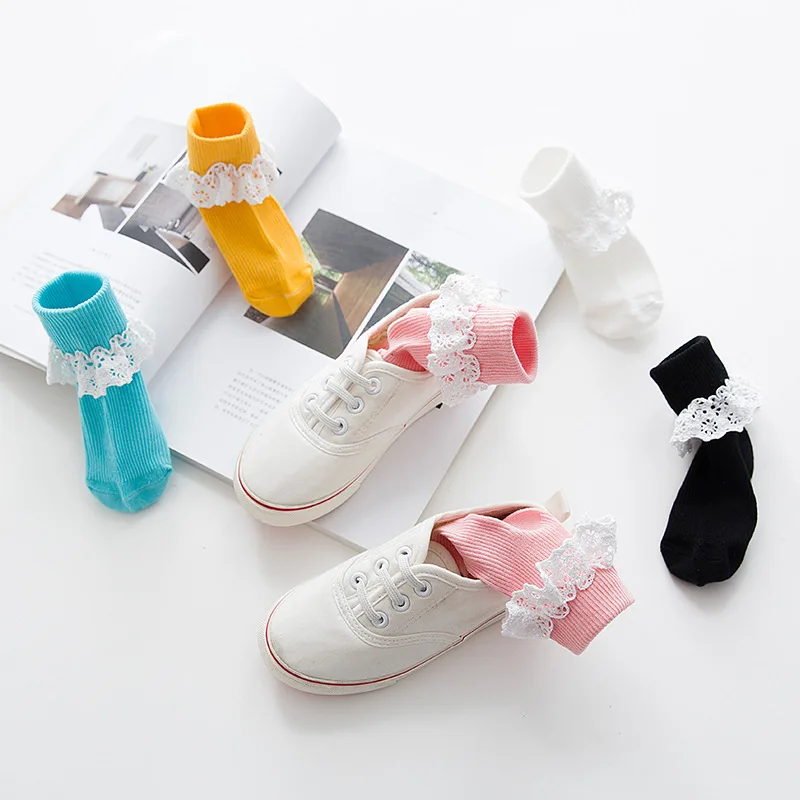 Чулки из чистого хлопка для девочек чулки Супер очаровательные на весну и лето