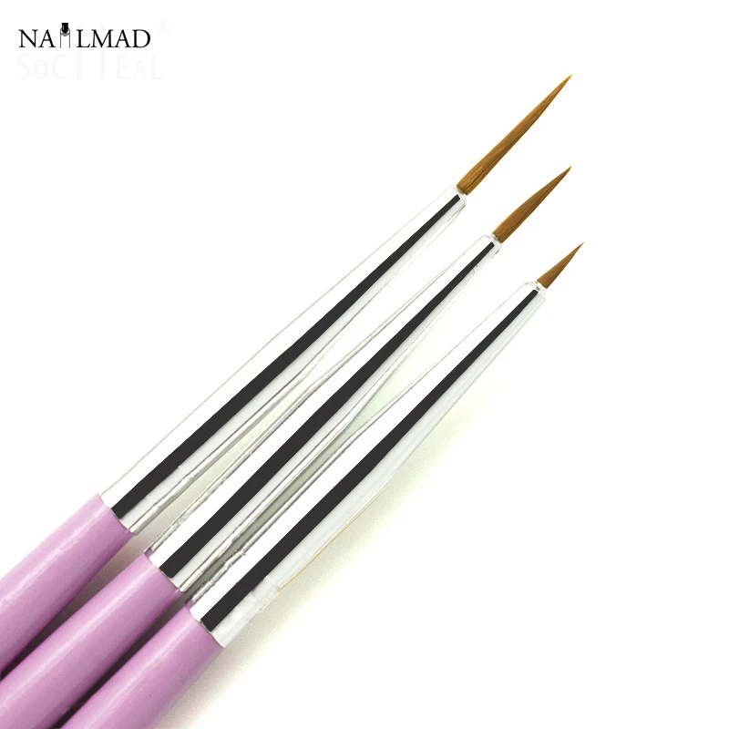 Набор кистей для ногтей 3 шт./компл.|nail brush set|nail brushnail design brushes |