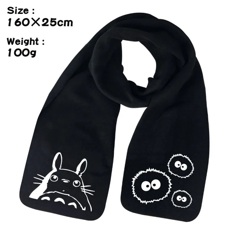 Totoro мой сосед нет лица мужской Аниме зимняя мужская и женская унисекс теплая шаль