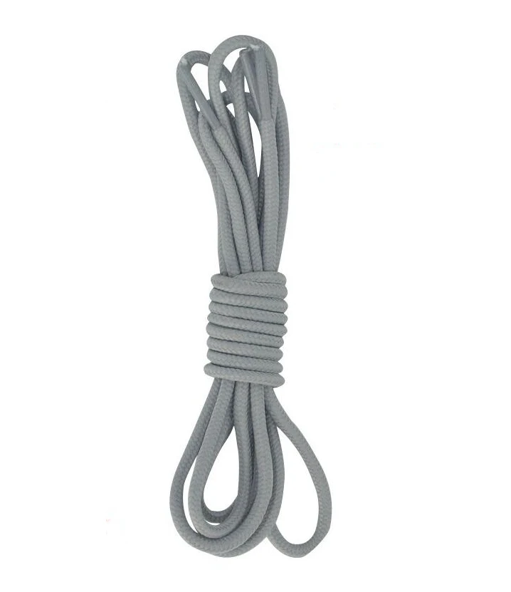 grey 120 см/140 см/160 см спортивные круглые шнурки для ботинок сплошные шнурки для холщовые кеды; - Цвет: grey