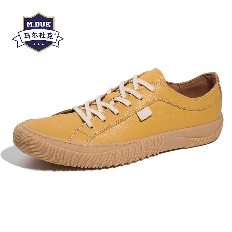 

Spring Autumn Summer Genuine Leather Mens Casual shoes British Retro Men Shoes All-match Cowhide Breathable Sneaker Fashion