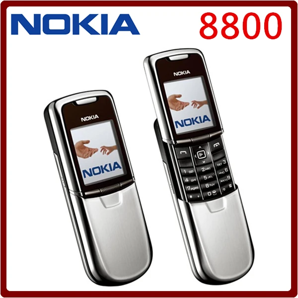 Мобильный телефон Nokia 8800, английская/Русская клавиатура, GSM, FM, Bluetooth, телефон, золото, серебро, черный, один год гарантии