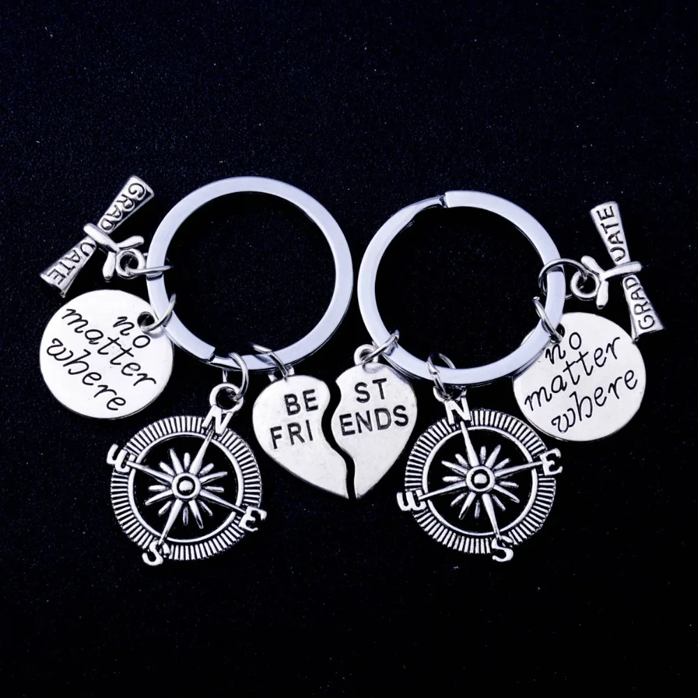 Лучшие друзья независимо от того где брелок/брелок разбитое сердце