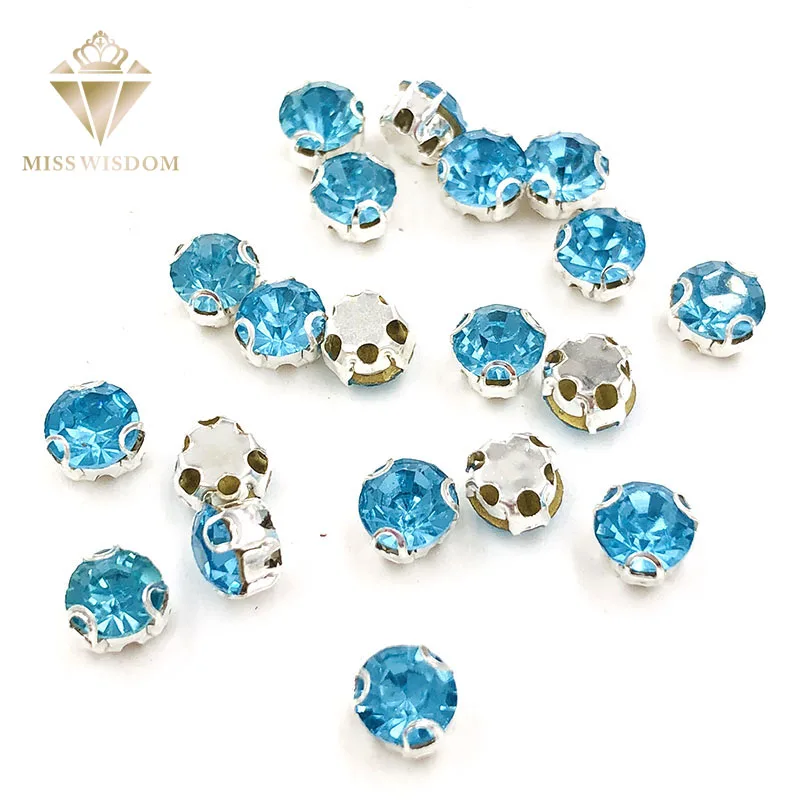 Распродажа ярко голубые бриллиантовые стразы в форме D когтя высококачественные