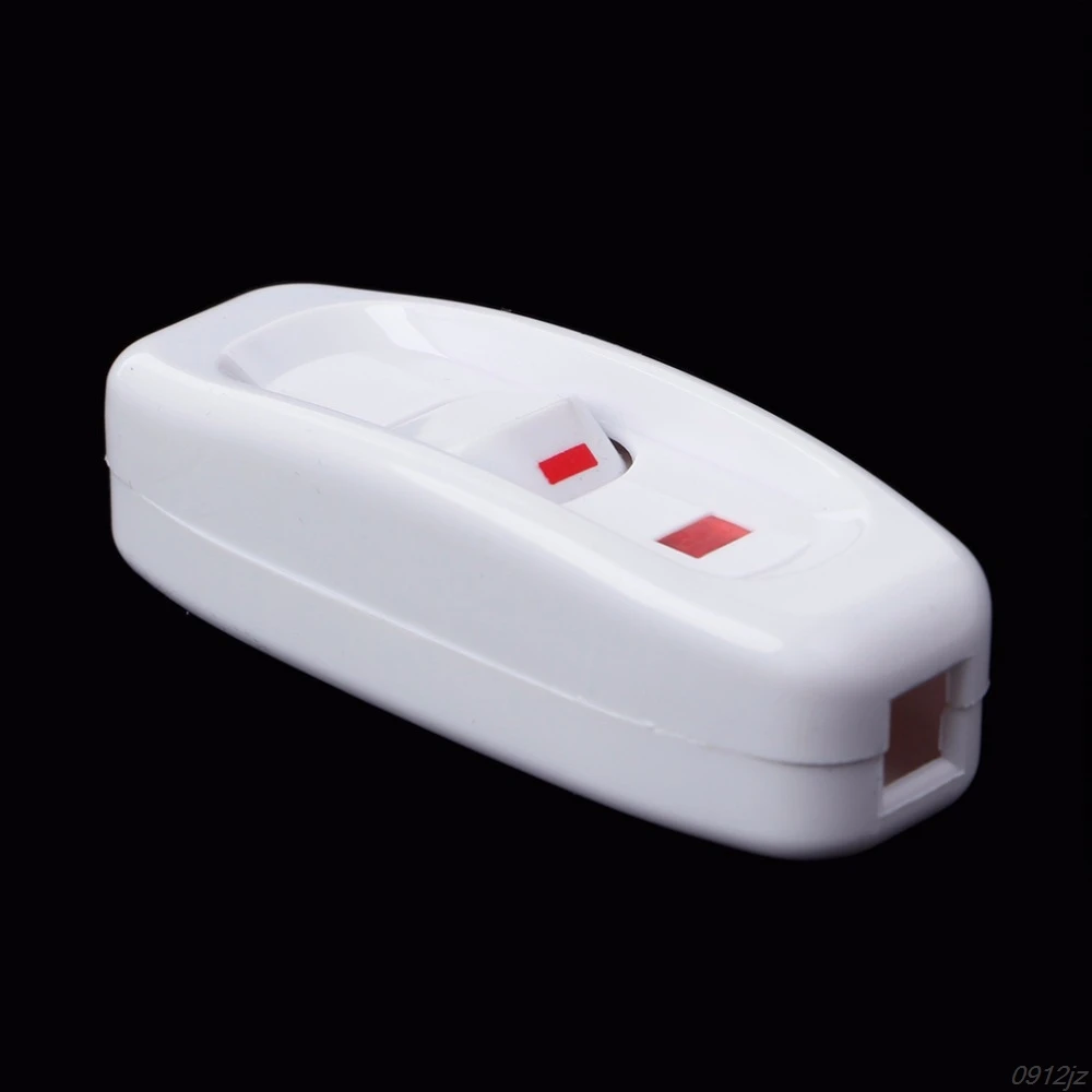 Компактный белый пластиковый линейный выключатель света 10 А 250 В со