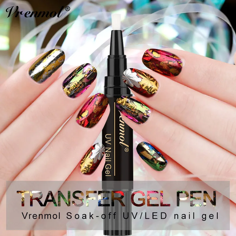 Vrenmol Звездная концертная вывеска переводная Ongles Brosse искусство Топ Блан гель лак