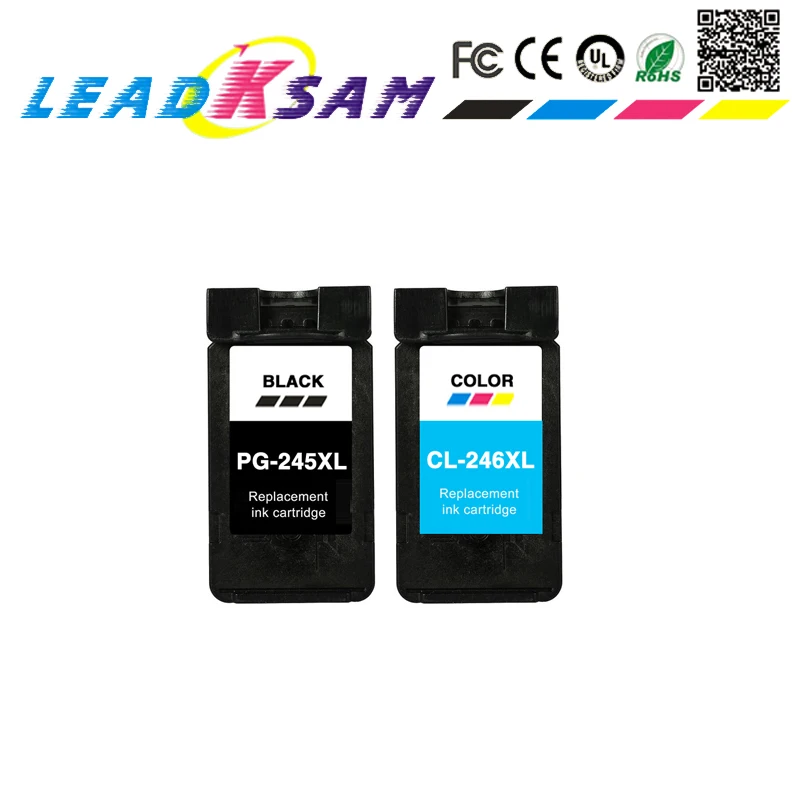 Картриджи LEADKSAM pg245. cl246xl для Canon PG 245 CL 246 245XL 246XL Pixma iP2820 MX492 MG2924 MG2520|Чернильные