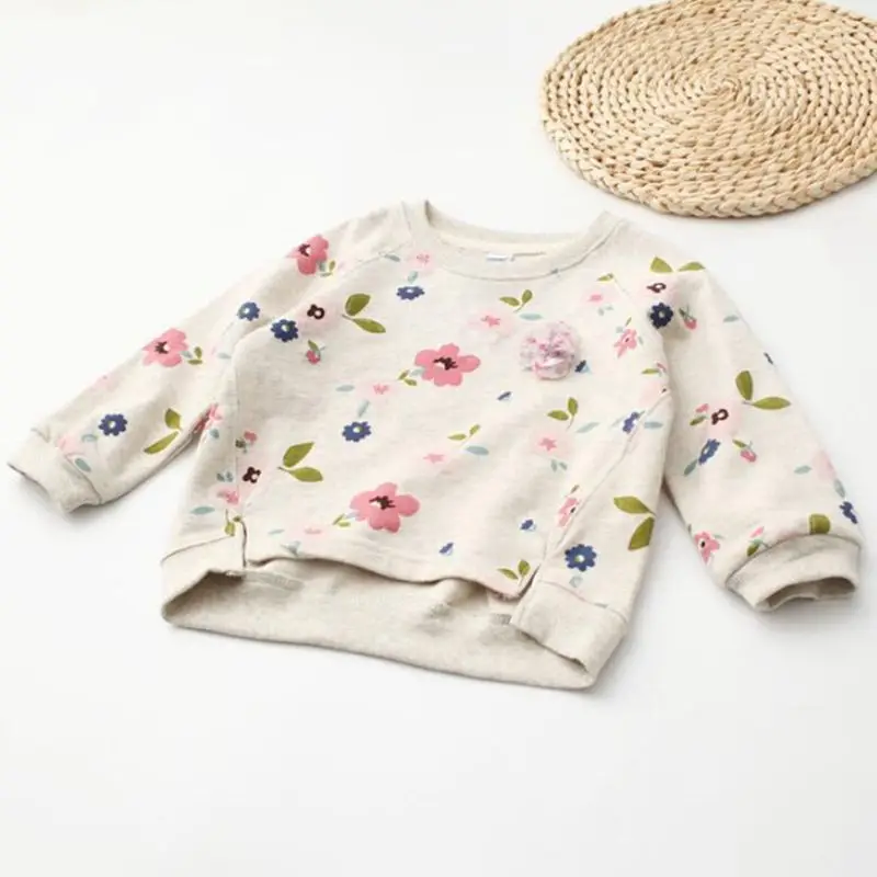 Одежда для малышей блузка девочек рубашки 2018 Осенний Повседневный свитер с