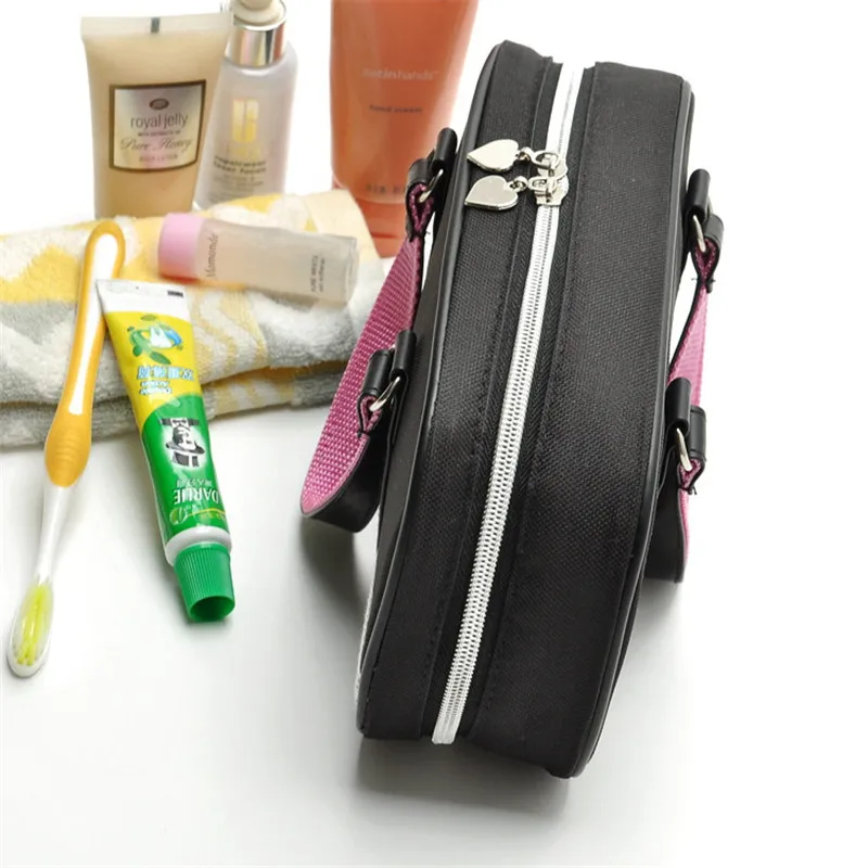 Модная черная косметичка Сумка для хранения путешествий водонепроницаемая