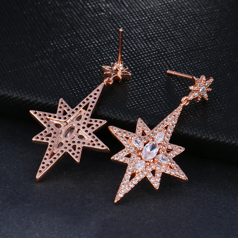 Новинка модные роскошные серьги EMMAYA с геометрическим рисунком в виде двойной