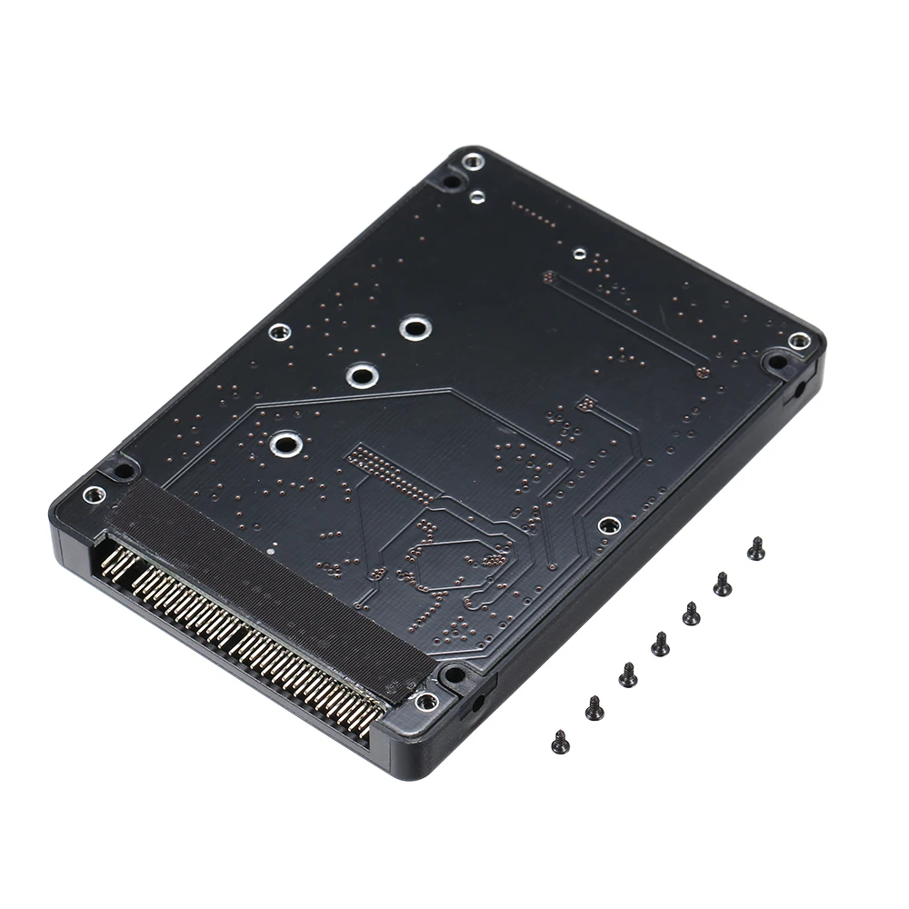 M.2 NGFF SATA SSD до 2 5 IDE 44pin адаптер конвертер с черный/белый чехол разъем SATAIII SDD для