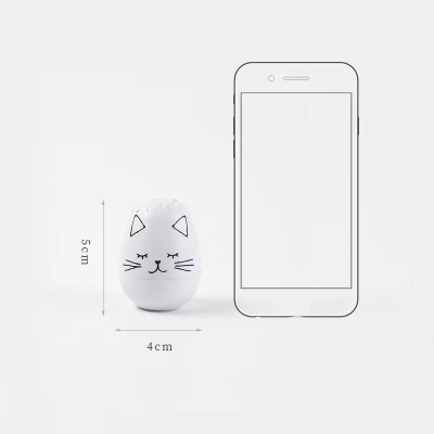 White cat EZONE 1 шт. Новинка панда яйцо пресс тип декоративная Корректирующая лента креативный дневник канцелярские товары школьные офисные принадлежности студенческие подарки - Цвет: White cat