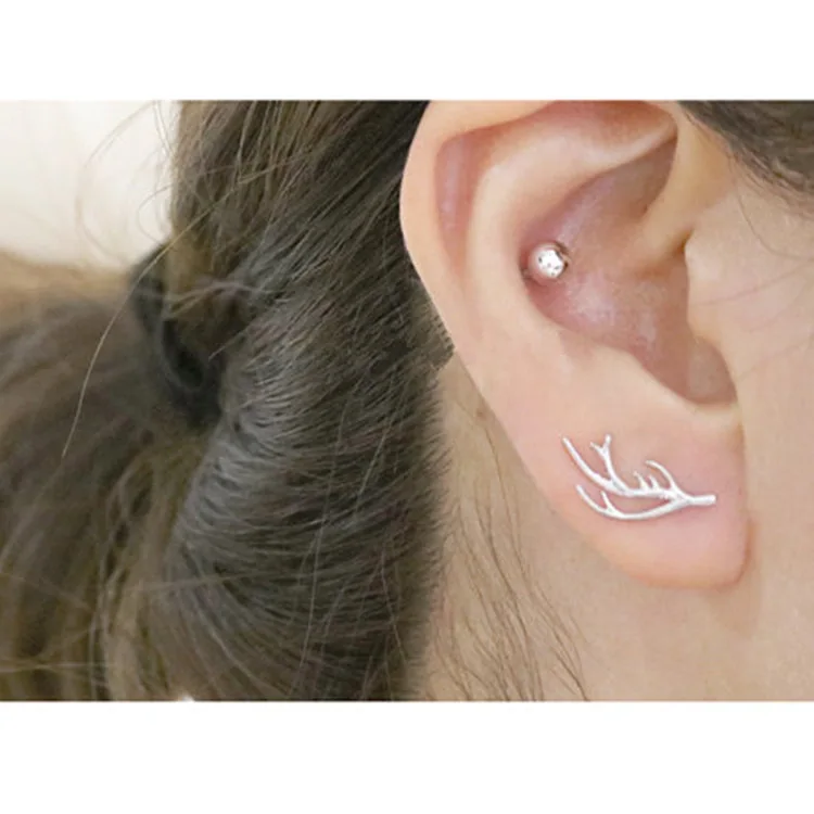 Серебряные серьги 925 пробы клипсы ювелирные изделия из бархата минимализм