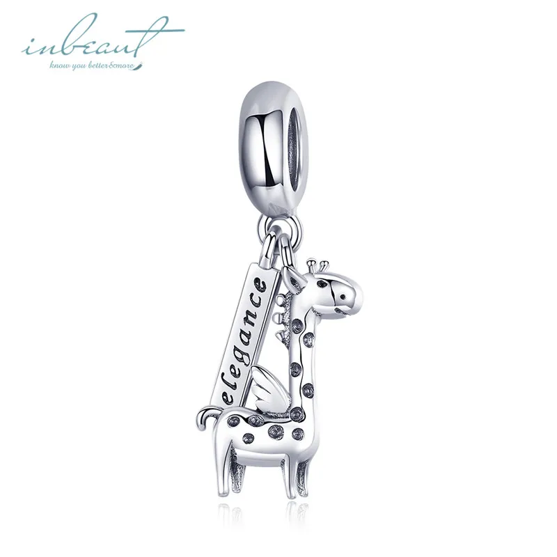 S925 серебро fit Pandora браслет DIY птица Единорог собака Бабочка Олень талисманы 925 синяя кристаллическая звезда Пингвин жесты бусины - Цвет камня: FSCC976