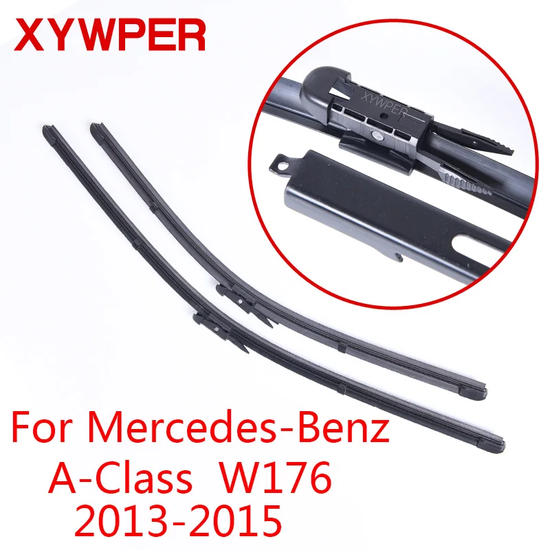 Щетки стеклоочистителя XYWPER для Mercedes-Benz A-Class W168 W169 W176 1997 1998 1999- автомобильные аксессуары мягкие резиновые стеклоочистители - Цвет: 2013-2015(W176)
