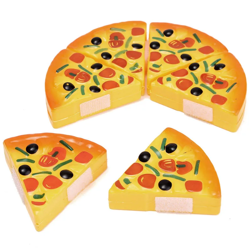 

Children Kids Kitchen Pizza Party Fast Food Slices Cutting Pretend Play Food Toy