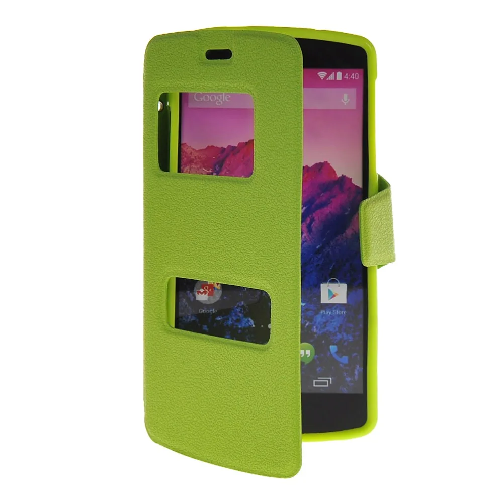 Двойное окно искусственная кожа 4.95For Nexus 5 чехол для LG Google задняя крышка сотового