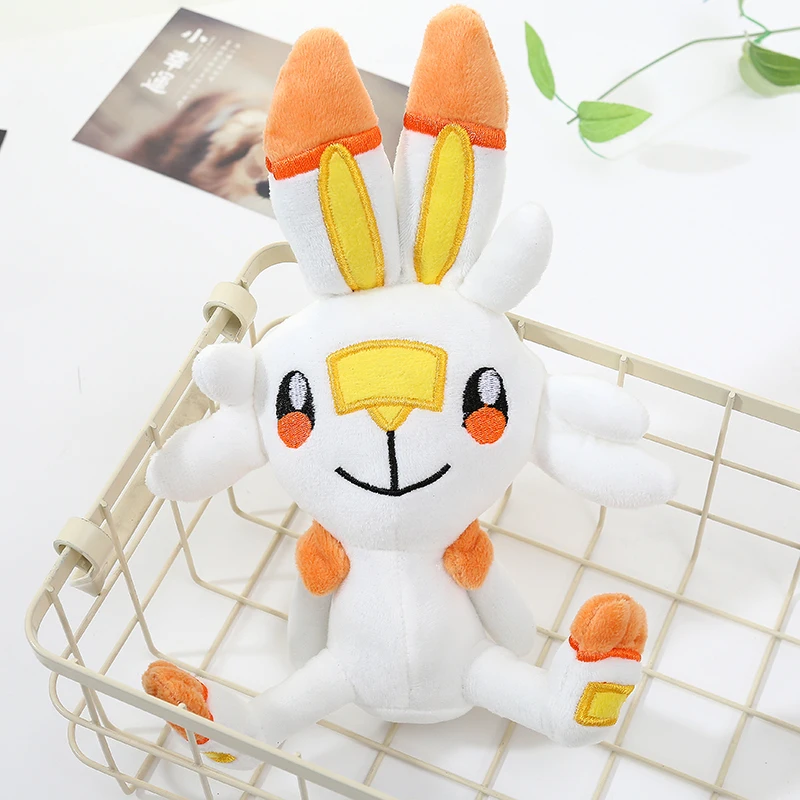 Аниме меч и щит Scorbunny Grookey Sobble мягкая плюшевая игрушка 23 см 9 дюймов