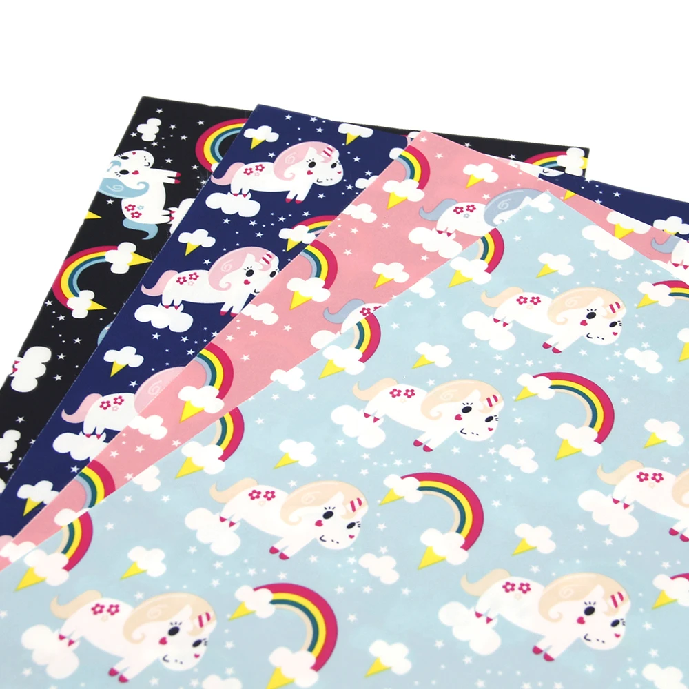 David accessories 20x33cm cat rainbow 380T Водонепроницаемая Ткань пэчворк для тканей детский