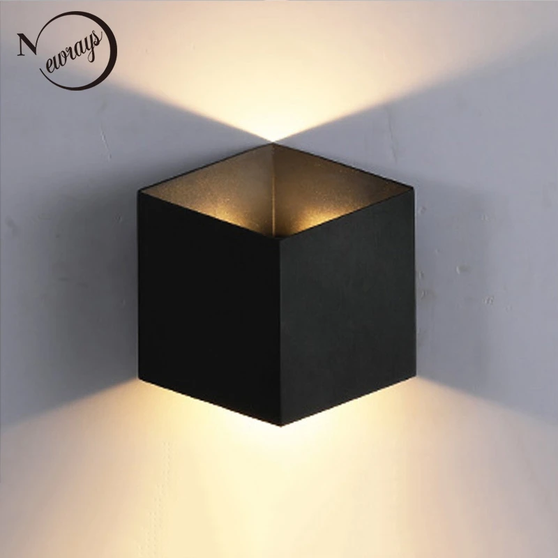 Современная светодиодная уличная водонепроницаемая настенная лампа бра для