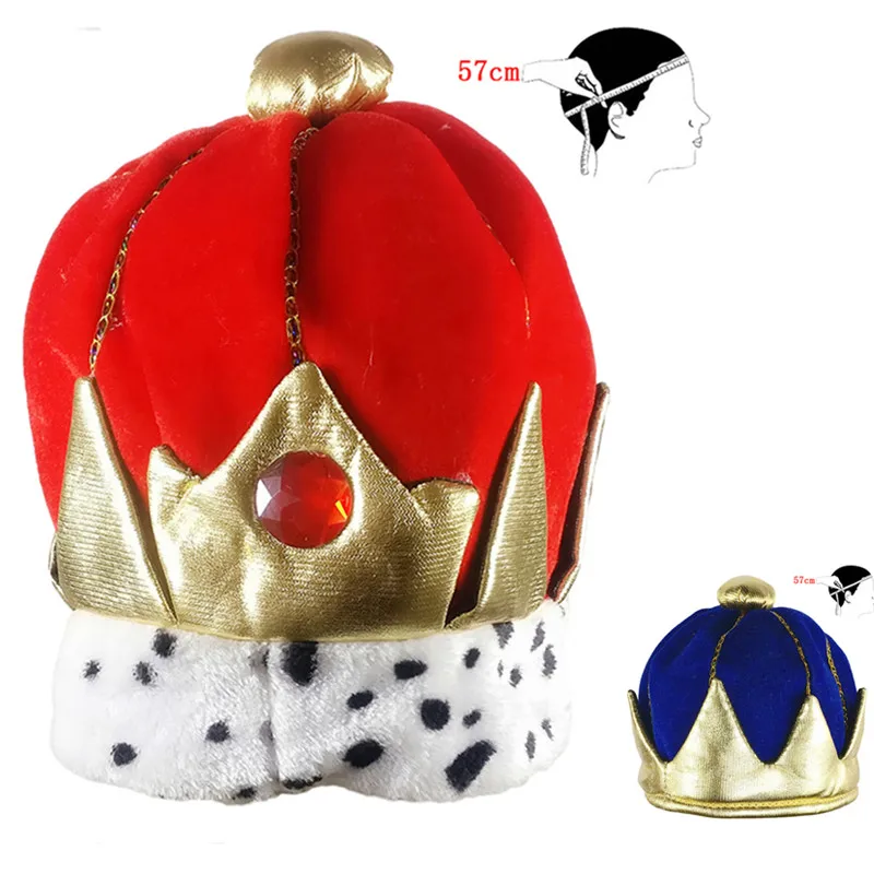 

Halloween Accessories King Crown Kids Plush Costume Hats Cosplay Hats