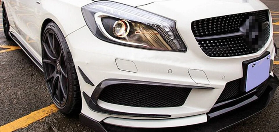 Автомобильный передний Боковой бампер из углеродного волокна решетка для